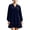 Dark Blue, variant on Sheghy Women Fall Collared Long Sleeve Shirt Dress Ruffle Hem Loose Fit