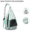 thumbnail image 2 of Hawaiian Pineapple Sling Backpack&nbsp;- Exotic Yellow Fruit Design, Anti-Theft Water-Resistant Shoulder Bag, 2 of 4