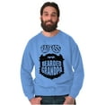 thumbnail image 4 of Baddie Bearded Grandpa Cool Funny Men's Big & Tall Crewneck Sweatshirt Brisco Brands 2X, 4 of 5