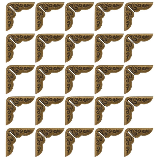SEWACC 50 Pcs Protecteurs d'Angle en Fer Bleus Coins Anciens pour Livres Dossiers Rentrée Scolaire