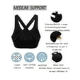 thumbnail image 6 of FUTATA Women's High Impact Sports Bras Longline Padded Yoga Bras Crop Tops Criss Cross Back Push Up Bras For Running Active Gym Workout Fitness, 6 of 6