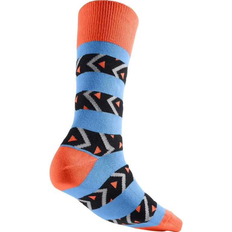 Jordan AJXI Riverwalk Crew 1 Men s Socks Electro Orange Blue Black Size Small 3Y 5Y Walmart