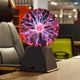 thumbnail image 2 of Mini Plasma Lamp Lights, Plasma Ball Lamp | Electrostatic Ball Touch Sensitive Lightning Ball, with USB Ball Lightning Touch Sensitive Lamp Party Nursery Festival Decorations (6 inch), 2 of 5