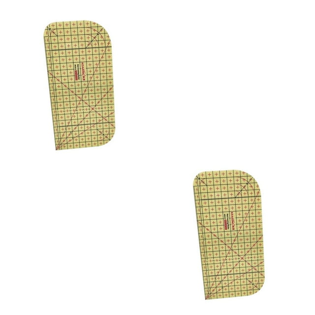 Decodeary Règle de Repassage Outil de Mesure à Chaud pour Couture Domestique Angle Droit et Rond Type 1 2ensemble
