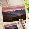 thumbnail image 2 of Lantern Press 1000 Piece Jigsaw Puzzle, Adirondack Mountains, Sunset, 2 of 5