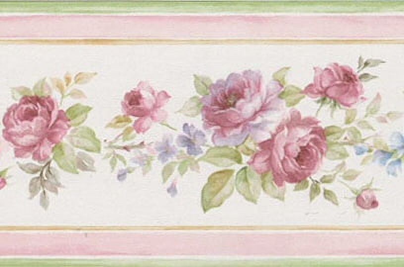 879010 Mini Floral Rose Wallpaper Border PP76567 - Walmart.com