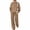 Coffee#10829BB, variant on Fleece Lined Womens Sweatsuits 2 Piece Set Crewneck Sweatshirt and Sweatpants Set Fluffy Flannel Fuzzy Women Sweat Set Brown XXL