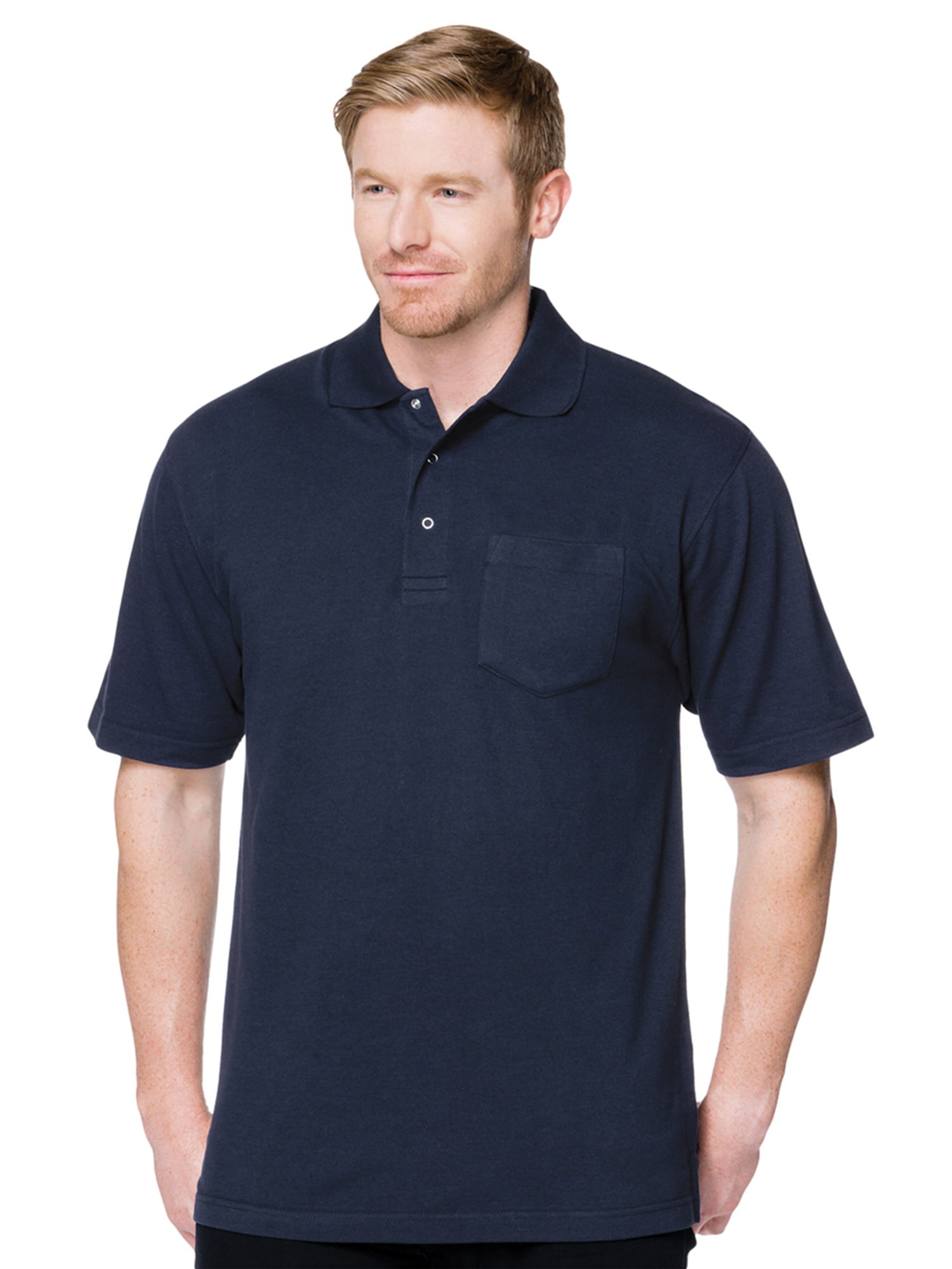 Tri-Mountain - Tri-Mountain Men's Big And Tall Pique Pocket Polo Shirt ...