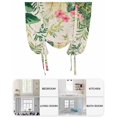 thumbnail image 6 of Summer Flowers Tie Up Curtains for Window, Thermal Insulated Balloon Shade Adjustable Rod Pocket Curtains Valance Panels for Kitchen Bathroom Cafe 42 x 63 Watercolor Farmhouse Botanical Leaves, 6 of 6