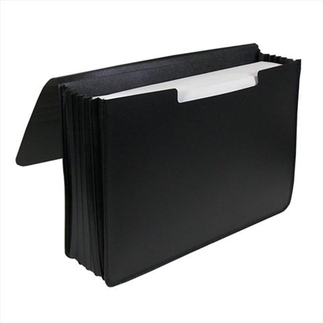 Poly Expanding Document Case Legal Size Black Set of 2 Document Cases