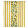 thumbnail image 2 of Yellow Lemon Stripes Sheer Curtains 72 Inches Long, Summer Spring Fruit Flowers Leaves Light Filering Curtains, Breathable Simi Curtain Privacy Drapes for Living Room Bedroom Window Treatment, 2 of 9