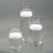 Richland Floating Candles & Eastland Cylinder Holders White Set of 3