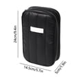 thumbnail image 3 of Electronics Travel Organizer Bag for Cables and Accessories, Quilted Portable Storage Case with Elastic Straps and Mesh Pockets for Chargers, Headphones, Mouse, Pens and Makeup, 3 of 6