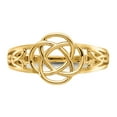 thumbnail image 5 of Solid 14k Yellow Gold Ladies Celtic Knot Irish Claddagh Knot Ring Band Size 5, 5 of 6