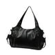 thumbnail image 4 of Bolso de hombro para mujer, elegante, informal, con cierre de cremallera, tipo hobo Negro, 4 of 9