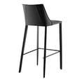 thumbnail image 5 of Rich Black Faux Leather Bar Stool, 5 of 8