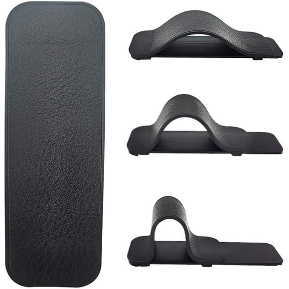 IBAOLEA Finger Strap Phone Holder, Cell Phone Grip Stand | Phone Handle for iPhone Android Smartphone Small Tablet Car Vent Holder Mobile Device (PU Black) PU Black