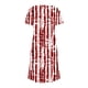thumbnail image 4 of Vestido Corto de Verano Moda Gradiente Corto de Manga en V Cuello Vestido Casual, Poliéster Ligero de Verano, Lavado de Manos, 4 of 7