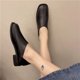 thumbnail image 4 of Amzcrzy Zapatos de mujer,Zapatos de mujer,Zapatillas de mujer, Zapatos de tacón bajo cuadrado para mujer Zapatos de tacón cuadrado de color liso suave Sandalias Mujer Zapatillas De Casa, 4 of 6