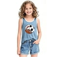 thumbnail image 5 of YABCSAZ Toddler Boys Girls Summer Outfits Sleeveless Tank Tops Loose Fit Active Tee Shirts Kids Casual T-Shirts Blouses Funny Cute Printed Shirts Tops Baby Clothes Size 10 T, 5 of 6