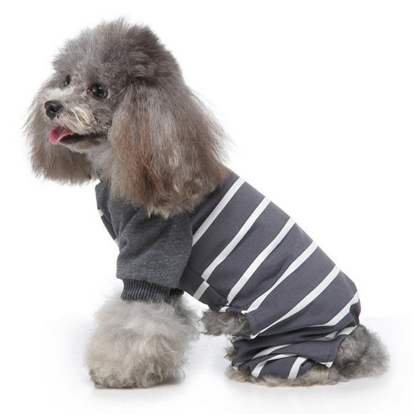 Tineasur Grey Comfortable Dog Onesie Soft Skin Friendly Dog Apparel for Indoor and Outdoor Use