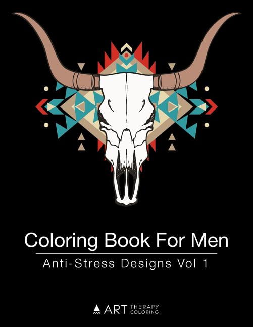 Coloring Book for Men: Coloring Book For Men: Anti-Stress Designs Vol 1