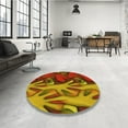 thumbnail image 4 of Ahgly Company Machine Washable Indoor Rectangle Transitional Caramel Brown Area Rugs, 7' x 10', 4 of 7