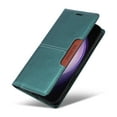 thumbnail image 3 of For Samsung Galaxy S22 Plus Flip Wallet Case,[RFID Blocking]PU Leather Magnetic Folio Cover,With Card Slots,Flip Folding Kickstand,Shockproof TPU Anti-fall Rugged Phone Case Cover,Green, 3 of 9