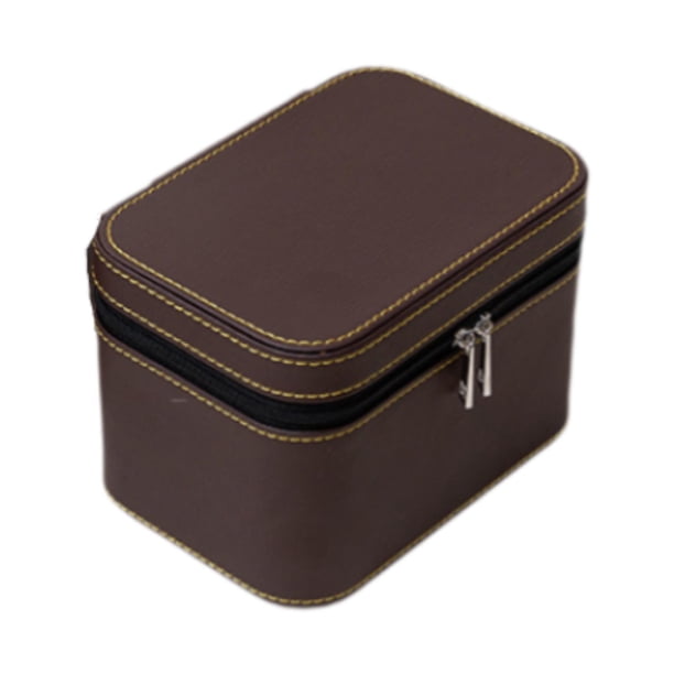Caja de almacenamiento para pulseras, joyero para aniversarios, bodas Café Beige