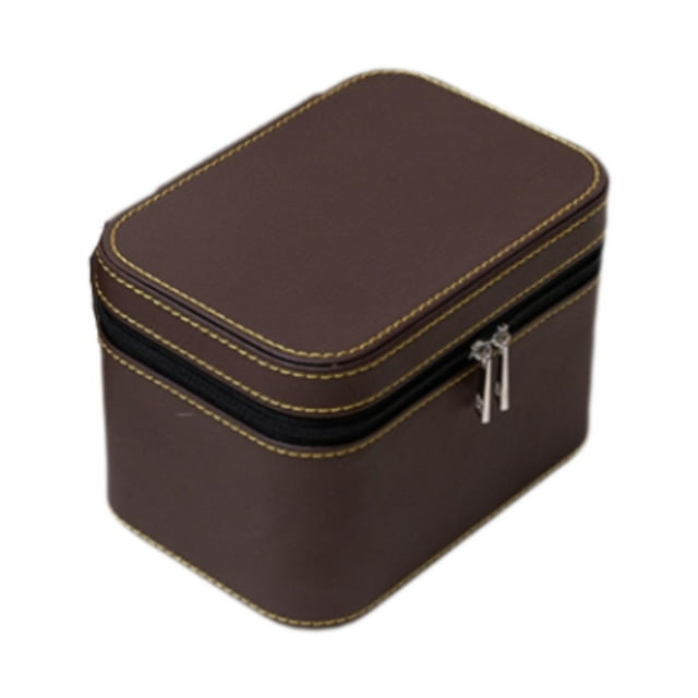 Caja de almacenamiento para pulseras, caja para brazaletes, para aniversarios, día de la madre, viajes Café Beige