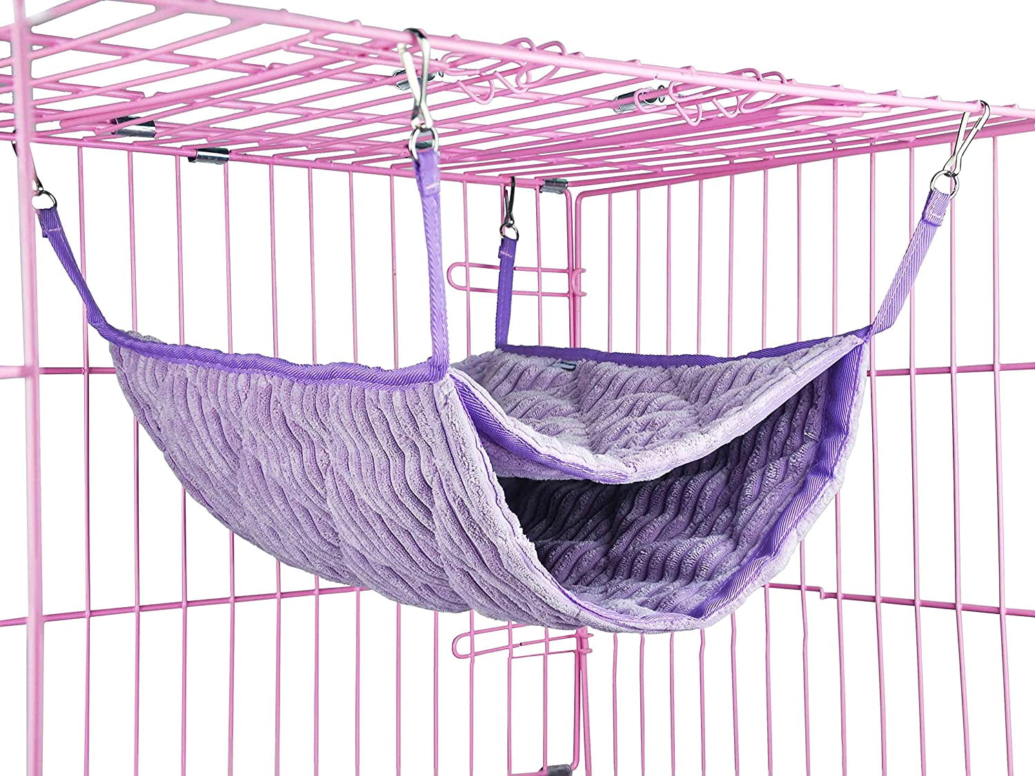 Niteangel Hanging Hammock Nap Sack Swing Bag Pet Sleeper for Ferret Rat Sugar Glider and Other Small Animals 