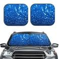 thumbnail image 2 of Sikiie A Blue Glitter Print Foldable Car Windshield Sun Visor, Car Window Sunshade Suitable for Sedan, SUV and Truck Car Accessories-Large, 2 of 6