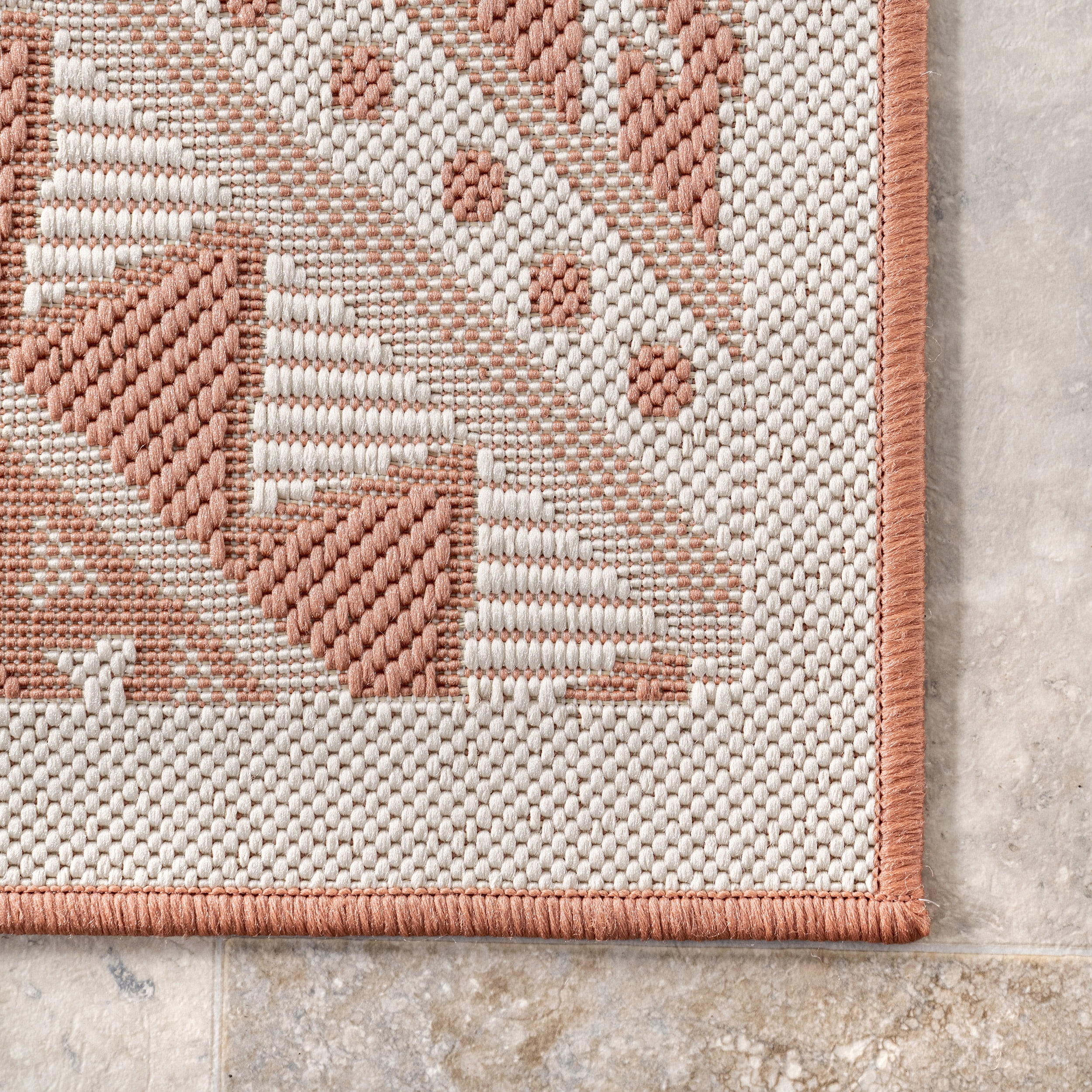 nuLOOM Landry Aztec Indoor/Outdoor Coral 8' x 10' Southwestern Area Rug