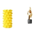 thumbnail image 1 of Jarrón de flores de y estatua de arte abstracto, escultura decorativa para mesa, sala de estar y oficina, adorno decorativo para mesa, 1 of 8
