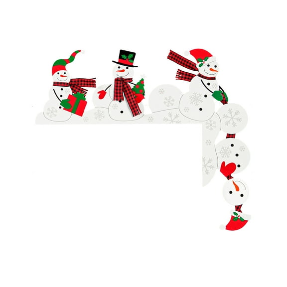 Evergreen Metal Door Frame Decor, Snowman- Indoor Christmas and Holiday Decor
