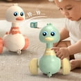 thumbnail image 2 of Toddler Duck Toys，Learning and Crawling Toys for Babies，Kids Toys，Press Cart Toys ，Interactive Press Small Toy，Tummy Time Toys, for Babies and Toddlers, 2 of 6