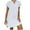 White, variant on Aayomet Plus Size Maxi Dress For Women Plus Size Women Summer Casual T Shirt Dresses Loose Plain Tank V Neckline Short Sleeve Straight Dress,White L