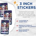 thumbnail image 2 of (3 Pack) Skeleton Emoji Decals - Funny Laptop Decals - Tarot Card Decal - 3 Inches On Longest Side - Easy Peel & Apply - Made in USA - 3MCS8759, 2 of 7