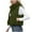 Army Green, variant on Women's Puffer Vest, Women Lightweight Stand Collar Sleeveless Jackets, Cropped Warm Padded Gilet Coat with Pockets Outerwear