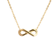 thumbnail image 3 of Collar Infinito LuckyLy Eva Acero Inoxidable Dorado UNITALLA, 3 of 5