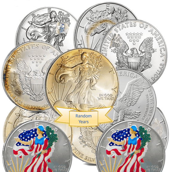1 oz Silver American Eagle (Cull, Damaged, Circulated, Cleaned) .999