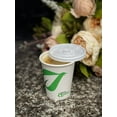 thumbnail image 5 of [100 Pack] 8 oz Compostable Paper Cups with White Flat Lids - Biodegradable Disposable White Paper Coffee Cups PLA Lined - Eco-friendly Hot and Cold Drinking Cups, 5 of 6