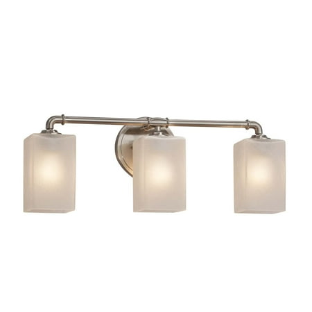

Justice Design Group Fsn-8463-15-Frcr Bronx 3 Light 23-3/4 Wide Vanity Light - Nickel