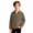 Khaki, variant on HOOMEUMY Boys School Sweatshirts & Hoodies Lapel V Neck Casual Long Sleeve Sweatshirt