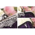 thumbnail image 5 of YOUI-GIFTS Women's Satin Clutch Purse Pleated Crystal Evening Handbag Shoulder Bag, 5 of 6