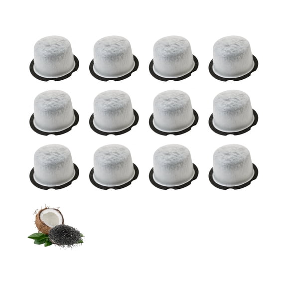 12 Nispira C7CGFLTR WC01X21020 Cafe, Profile Grind & Brew Replacement Activated Charcoal Water Filters for GE Specialty Grind & Brew Coffee Maker with Thermal Carafe