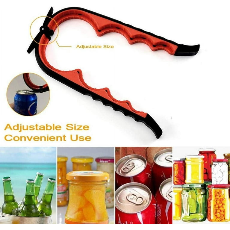 Jar Opener Bottle Opener And Can Opener For Weak Hands, Seniors With  Arthritis And Anyone With Low Strength, 5 In 1 Multi Can Opener-Ergonomic  Multifu