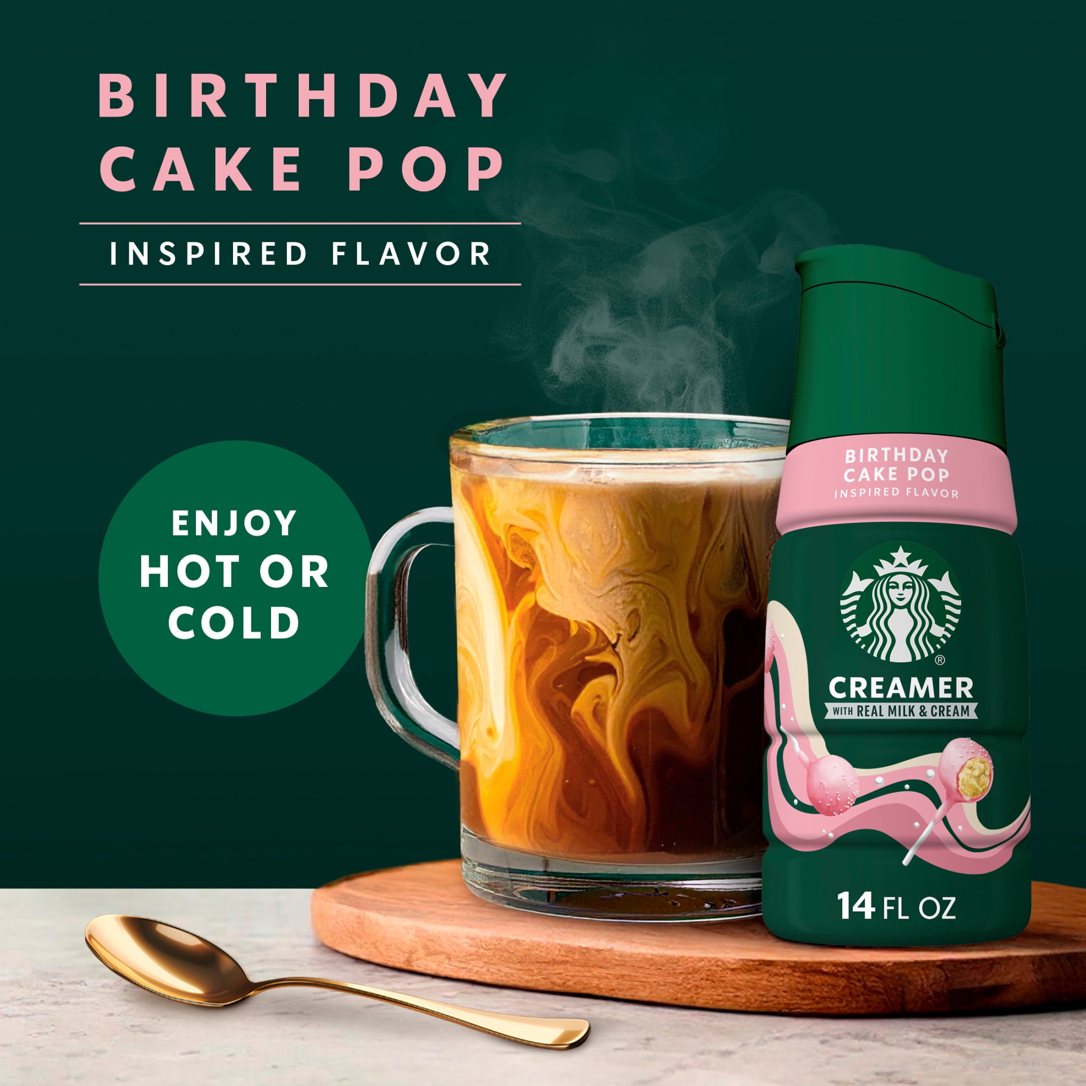 Starbucks Birthday Cake Pop Flavored Coffee Creamer, Liquid Creamer, Dairy Creamer 14 fl oz