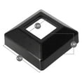 thumbnail image 3 of 2" Post Flange Cover - Black Post Base Cover Skirt - Single Piece Aluminum Fence Post Cover - Deck & Porch Post Wrap - Outdoor Finishing Kit, 3 of 5