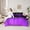 Purple, variant on Manfei Abstract Ombre Women Bedding Comforter Set 7pcs, Black Purple Artwork Queen Bedding Sets, Aesthetic Stripes Lines Reversible Queen Sheet Sets, Lightweight Room Decor